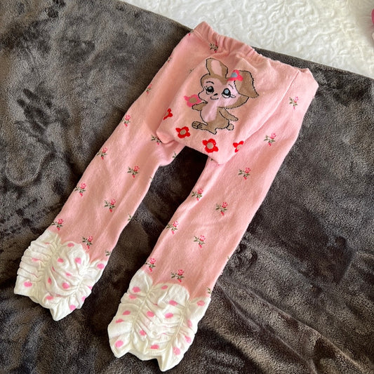 Pink bunny leggings