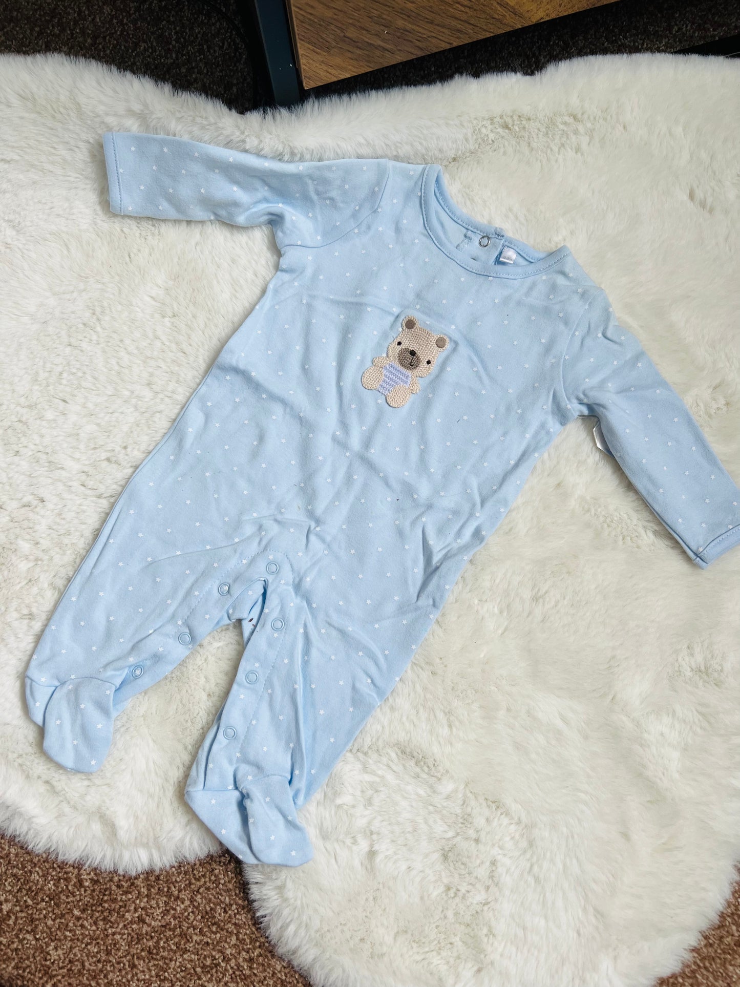 Rockabye boutique bear sleepsuit