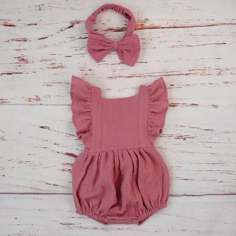 Dusky pink romper