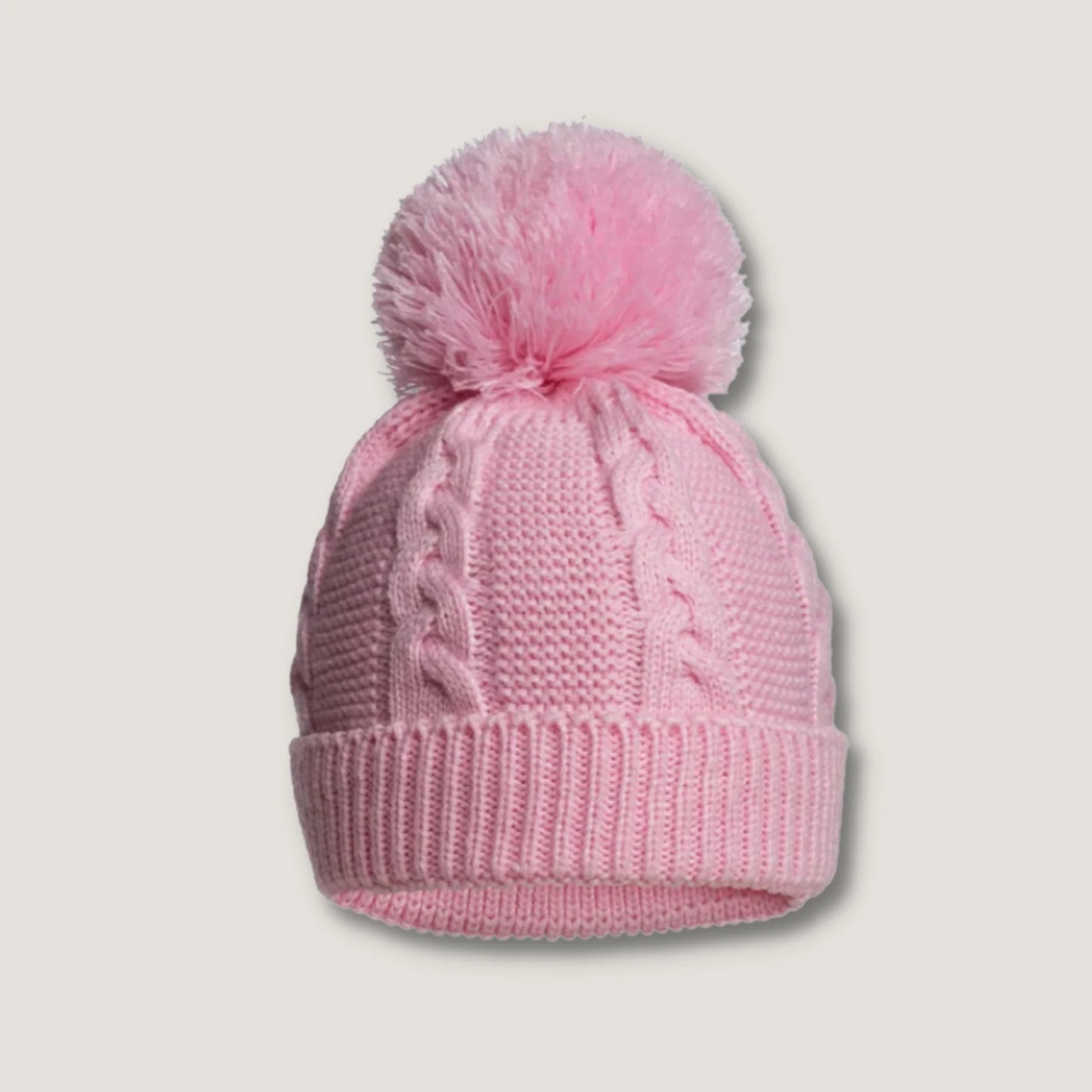 Pink knit hat