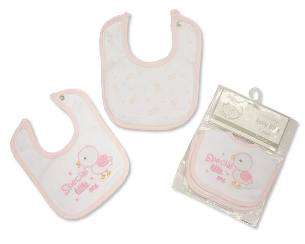 Baby bibs girls 2 pack