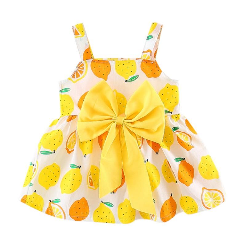 Lemon and orange dress