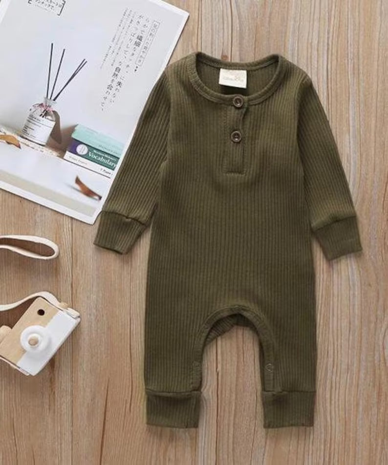 Baby Romper | Classic Range | Olive Green